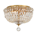 Roslyn 12'' Aged Brass Flush Mount by Crystorama