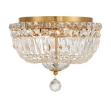 Roslyn 12'' Aged Brass Flush Mount by Crystorama