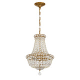 Roslyn 12'' Aged Brass Chandelier by Crystorama