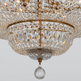 Roslyn 28'' Aged Brass Chandelier by Crystorama