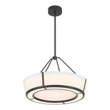 Royce 24.25'' Integrated LED Charcoal Bronze Pendant by Crystorama
