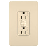 Radiant 15A Tamper Resistant Outdoor Self Test GFCI Outlet NAFTA Compliant Ivory