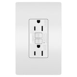 Radiant 15A Tamper Resistant Outdoor Self Test GFCI Outlet NAFTA Compliant White