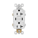 Radiant 20A Weather Resistant Self Test GFCI Outlet with USB Type C in White by Legrand Radiant, alternate view 4