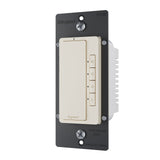 Radiant 4 Button Countdown Timer Switch in Light Almond by Legrand Radiant