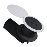 Radiant Kitchen Countertop Outlet Lid in Matte White by Legrand Radiant, alternate view 3
