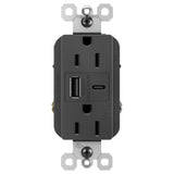 Radiant Outdoor Ultra Fast USB Outlet Black