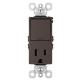 Radiant Single Pole/3-Way Switch with 15A Tamper-Resistant Outlet By Legrand Radiant DB Finish