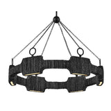 Raffi LED Single Tier Chandelier - Carbon Black - by Hinkley