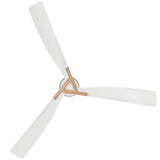 Rafter 60” LED Smart Fan Matte White By Hinkley - Down View1