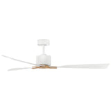Rafter 60” LED Smart Fan Matte White By Hinkley - Side View2