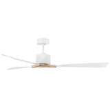 Rafter 60” LED Smart Fan Matte White By Hinkley - Side View3