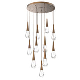 Raindrop Multi-Light Chandelier By Hammerton, Number Of Light: 11 Light, Finish: Flat Bronze