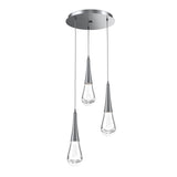 Raindrop Multi-Light Chandelier By Hammerton, Number Of Light: 3 Light, Finish: Gunmetal
