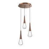 Raindrop Multi-Light Chandelier By Hammerton, Number Of Light: 3 Light, Finish: Oil Rubbed Bronze