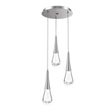 Raindrop Multi-Light Chandelier By Hammerton, Number Of Light: 3 Light, Finish: Satin Nickel
