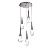 Raindrop Multi-Light Chandelier By Hammerton, Number Of Light: 5 Light, Finish: Graphite