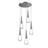 Raindrop Multi-Light Chandelier By Hammerton, Number Of Light: 5 Light, Finish: Gunmetal