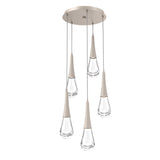 Raindrop Multi-Light Chandelier By Hammerton, Number Of Light: 5 Light, Finish: Metallic Beige Silver