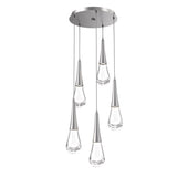 Raindrop Multi-Light Chandelier By Hammerton, Number Of Light: 5 Light, Finish: Satin Nickel