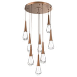 Raindrop Multi-Light Chandelier By Hammerton, Number Of Light: 8 Light, Finish: Burnished Bronze