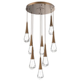 Raindrop Multi-Light Chandelier By Hammerton, Number Of Light: 8 Light, Finish: Flat Bronze