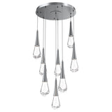 Raindrop Multi-Light Chandelier By Hammerton, Number Of Light: 8 Light, Finish: Graphite