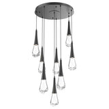 Raindrop Multi-Light Chandelier By Hammerton, Number Of Light: 8 Light, Finish: Matte Black