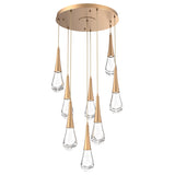 Raindrop Multi-Light Chandelier By Hammerton, Number Of Light: 8 Light, Finish: Novel Brass