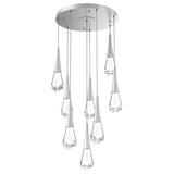 Raindrop Multi-Light Chandelier By Hammerton, Number Of Light: 8 Light, Finish: Satin Nickel