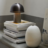 Raku Portable Table Lamp Beige Grey By And Tradition Lifestyle View