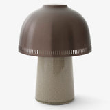 Raku Portable Table Lamp Beige Grey By And Tradition With Light