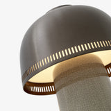 Raku Portable Table Lamp Beige Grey By And Tradition With Light Detailed View