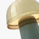 Raku Portable Table Lamp Blue Green By And Tradition Detailed View With Light
