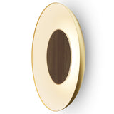 Ramen LED Wall /Ceiling/ Pendant 3 in 1 18 Inch Gold Matte White Oiled Walnut By Koncept