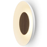 Ramen LED Wall /Ceiling/ Pendant 3 in 1 18 Inch Matte White Oiled Walnut By Koncept