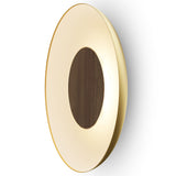 Ramen LED Wall /Ceiling/ Pendant 3 in 1 24 Inch Gold Matte White Oiled Walnut By Koncept