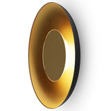 Ramen LED Wall /Ceiling/ Pendant 3 in 1 24 Inch Matte Black Gold Brass By Koncept