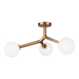 Rami Ceiling Mount Aged Gold Brass
