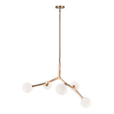 Rami Pendant 35 Inch Aged Gold Brass