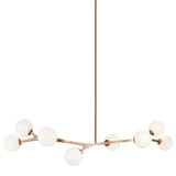 Rami Pendant Light Large Aged Gold Brass By Matteo