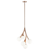 Rami Pendant Light Small Aged Gold Brass By Matteo-Front View