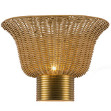 Rancho Wall Vanity Light Brushed Gold By Alora - With Light