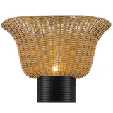 Rancho Wall Vanity Light Matte Black By Alora - With Light