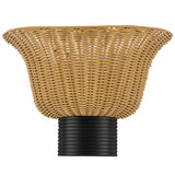 Rancho Wall Vanity Light Matte Black By Alora