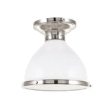 Randolph Semi Flush - Satin Nickel by Hudson Valley