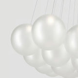 Random Cloud 14 Lights Suspension Frosted White By Lodes Detaield View
