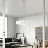 Random Cloud 14 Lights Suspension Frosted White By Lodes