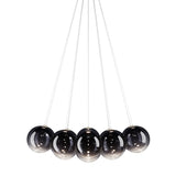 Random Cloud 14 Lights Suspension Medium Glossy Smoke By Lodes