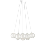 Random Cloud 14 Lights Suspension Small Frosted White By Lodes